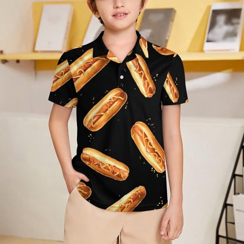 Boys' Classic Polo Shirts Short Sleeve Moisture-Wicking Golf & Tennis Shirts for Youth Teens Cute Clownfish Cartoon2