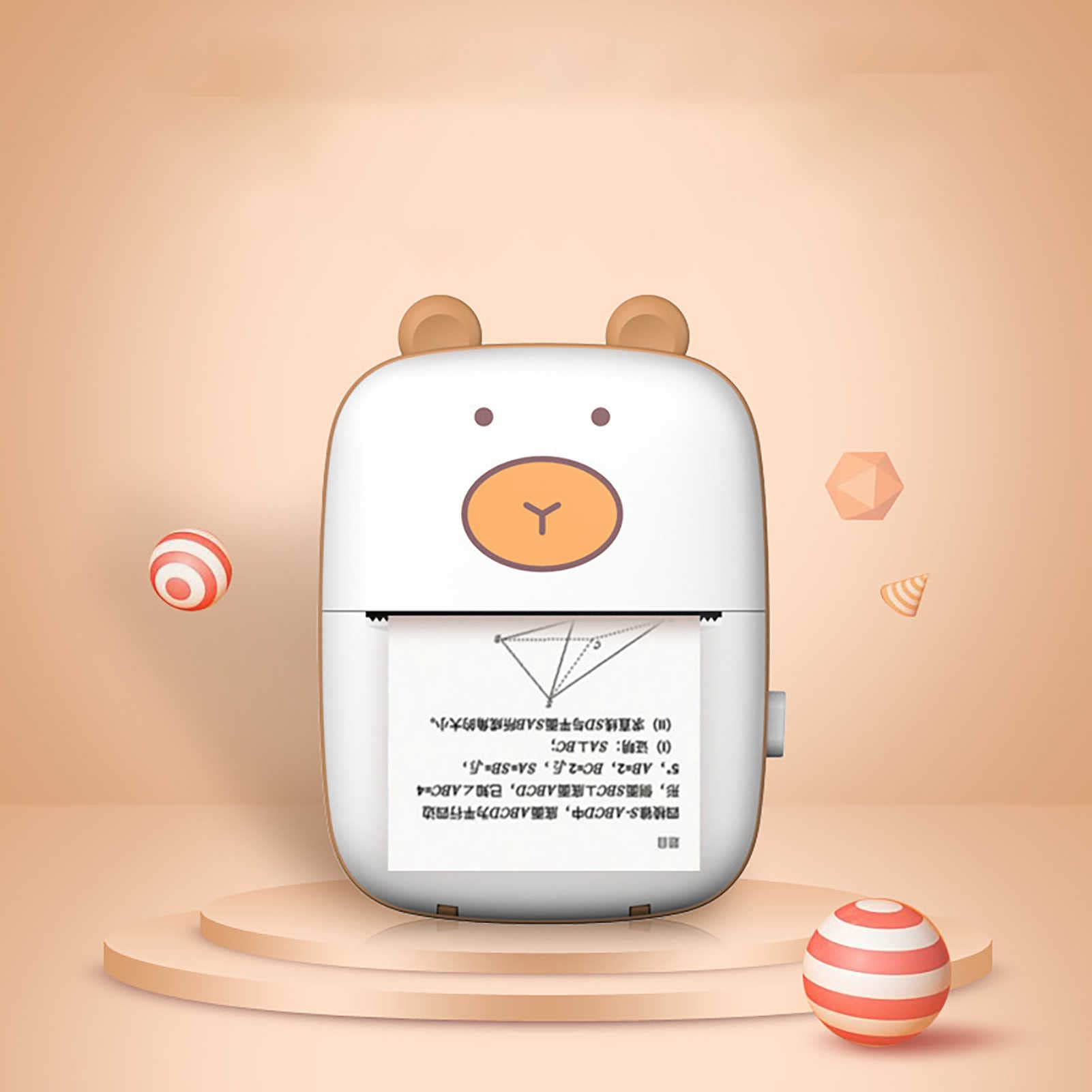 Mini drukarka kieszonkowa mini drukarka naklejek mini drukarka fotograficzna-Bluetooth bezatramentowa termiczna drukarka fotograficzna-kompatybilna z systemem Android iOS - idealny mini asystent