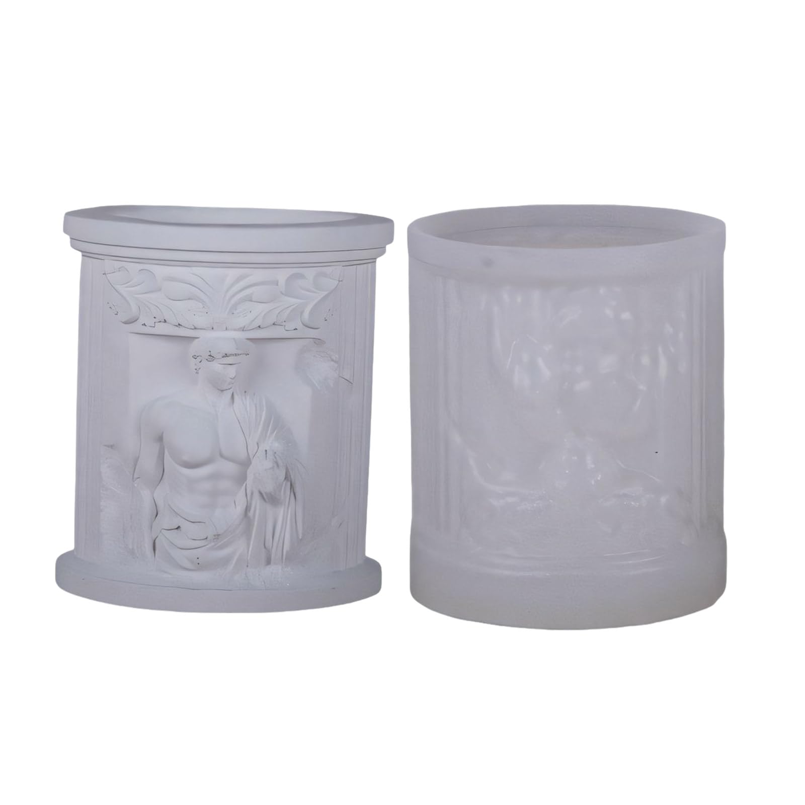Msioytog Sturdy Silicone for Resin Craft Making and Plaster Storage Containers Easy Demolding Decorative