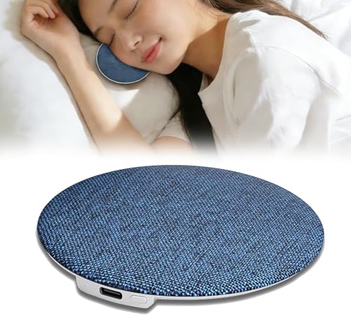 VOSSOT Bajo altavoz de almohada para dormir, altavoz Bluetooth con sonido blanco calmante y sonido de alta fidelidad, altavoz de almohada portátil, temporizador inteligente de sueño azul