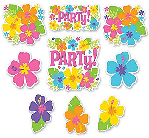 Hibiscus Multicolor Paper Cutouts (7