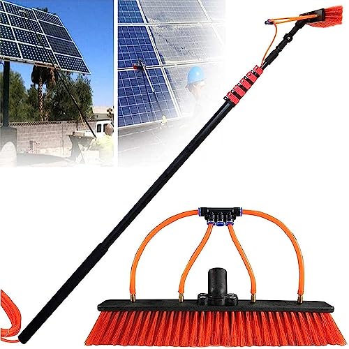 Brosse de nettoyage pour vitres et perche télescopique photovoltaïque