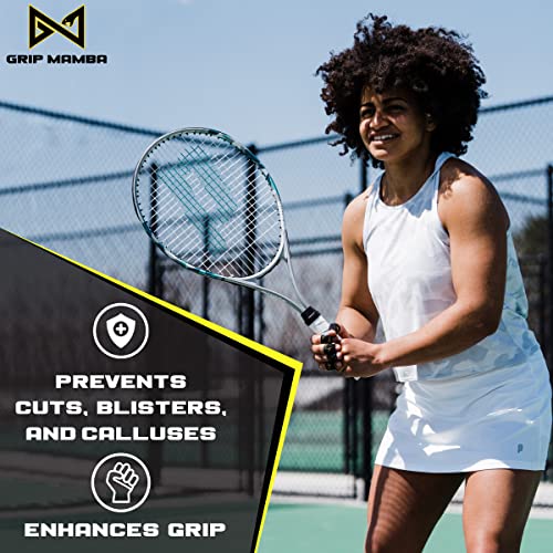 Grip Mamba Elastic Athletic Finger Tape, 1” Wide W/Premium Adhesive, Protects Hand Thumb & Enhances Grip, Sleeve Blister Wrap For Sports, Golf, Tennis, Bjj, Basketball, Climbing (6 Roll, Black) #TOP1