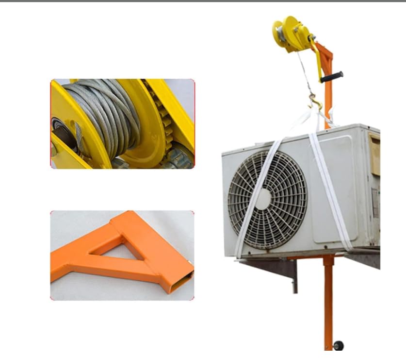 Grúa de instalación de aire acondicionado exterior con barra elevadora 2