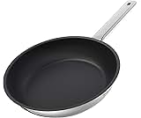 Rostique 24 cm Stainless Steel Non Stick Frying Pan, Suitable for All Cooking Hobs, Including Gas and Induction
