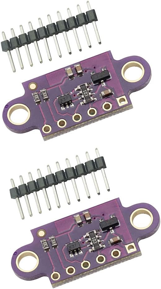 2PCS VL53L0X Time of Flight(TOF) Ranging Measurements Sensor Breakout 940nm Laser Quick Correct Distance Ranging Module I2C IIC