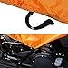X AUTOHAUX Motorcycle Cover Lightweight Half Cover Outdoor Waterproof Rain Dust Protector Orange XL Size for Most Full Dress Touring Cruiser