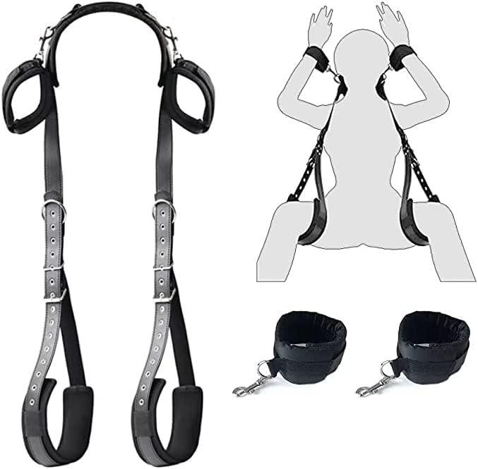 Esposas sexuales resistentes al sexo para mujeres, con los ojos vendados, restricciones de bondage para adultos, juegos sexuales, correas sexuales,