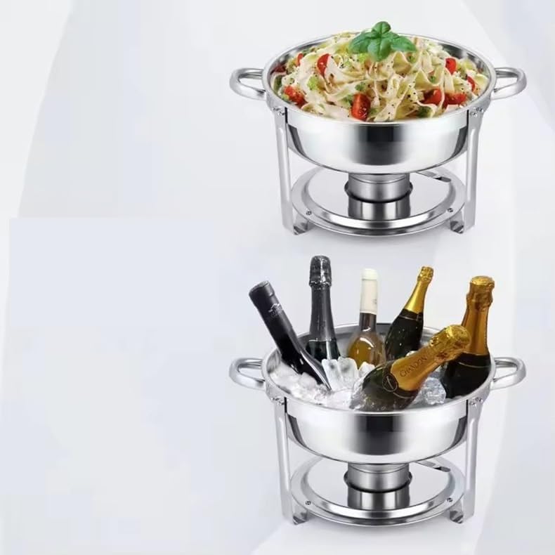 Juego de Buffet Redondo for Frotar, Acero Inoxidable buffetera
