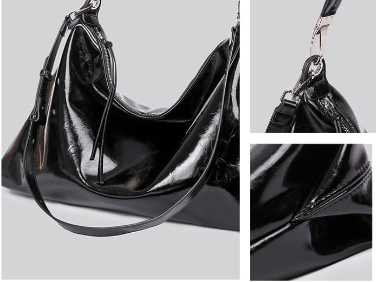 Burgundy Purse Large Tote Bags for Women Hobo Bag Vegan Leather Tote Bag Aesthetics Bag - Image 5