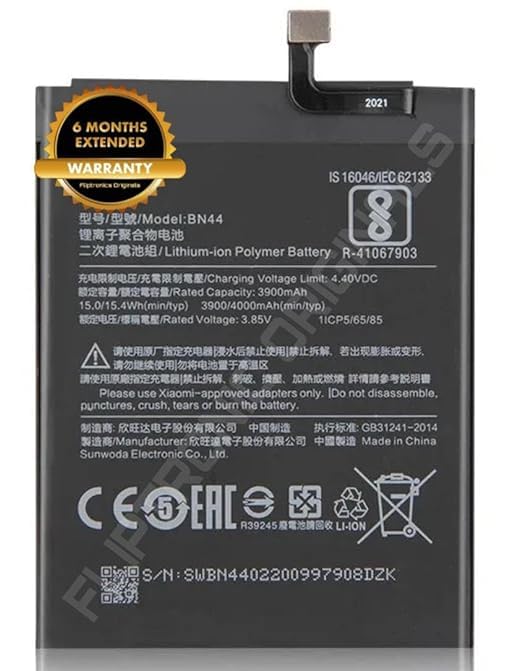 Image of BN44 Battery for Redmi Note 5 Plus /6 Pro /A2 Lite MEG7, MEI7 Battery with 6 Month Warranty** (DD38)