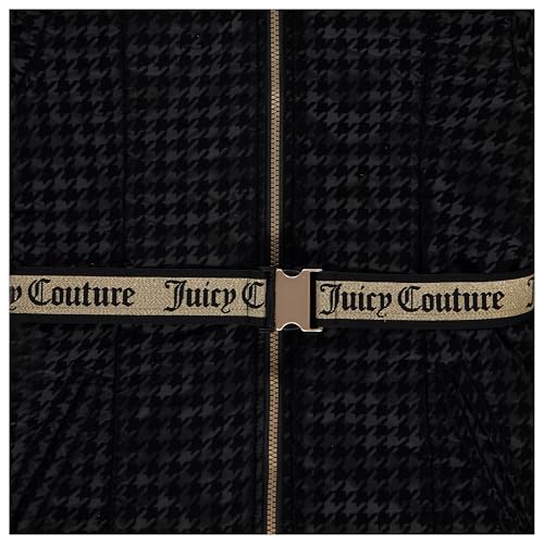 Image of Juicy Couture Girls Coat, Faux Fur Hooded Winter Jacket, Warm Padded Parka Hoodie, Kids Heavyweight Winter Coat