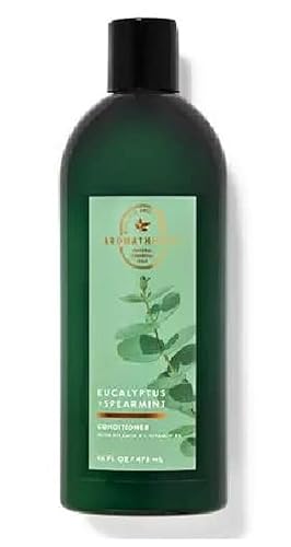 Miniatura 1 de Bath and Body Works Aromaterapia Eucalipto Hierbabuena Acondicionador de Cabello Redondo de 16 onzas (Eucalyptus Spearmint)