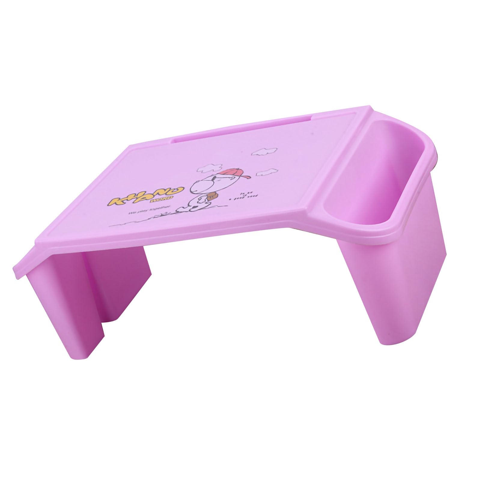 AUNMAS AUNMAS Letto per Laptop Scrivania con Bordi Lisci Design per Riporre gli Oggetti Ponte per Studenti Universitari Materiale ABS 21,3 X 10,6 X 7,5 Pollici (PINK) (PURPLE)
