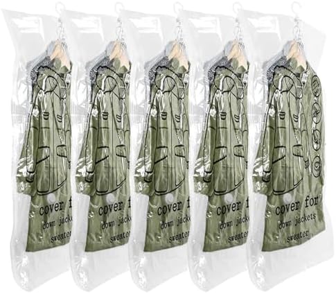 Bolsas al Vacio Ropa 5 Piezas, Bolsas de Vacío 110x70cm, Bolsas d...
