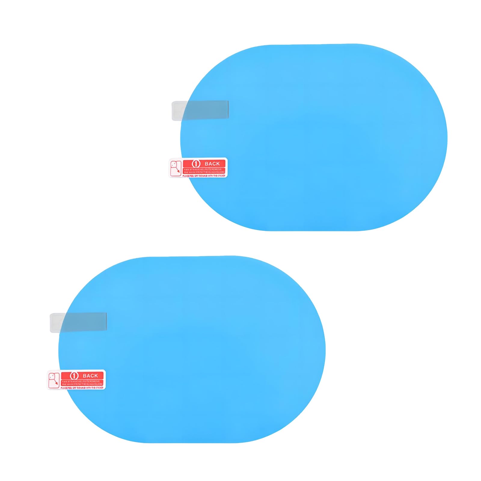 SLIMI 2 PCS Car Rear View Mirror Waterproof Film, Anti Fog Glare Rear View Mirror Sticker, HD Protective Clear Auto Parts, Rain Proof Film for Car Window, for Most Cars (Transparent)