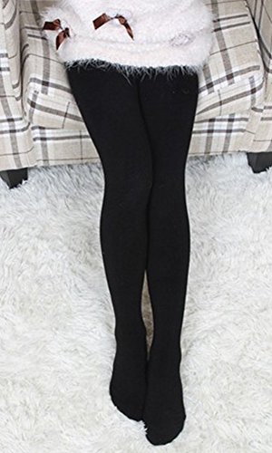 X&F Girls' Solid Warm Thick Footed Tights Winter Dance Leggings Stockings2