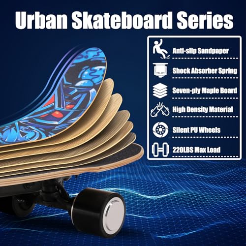 Caroma H2S Electric Skateboard With Wireless Remote Control thumb #3