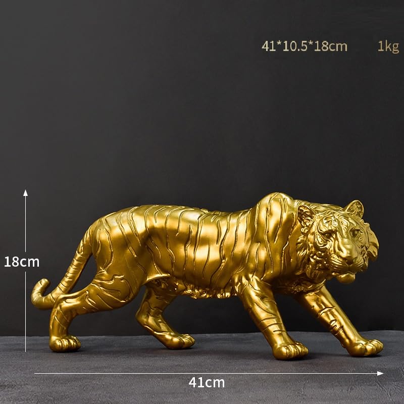 Amazon.co.jp: NobeOnbe 模倣された虎の樹脂の彫刻の装飾、家の装飾の