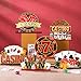 Juexica 6 Pcs Casino Party Decoration Casino Table Signs Poker Night Table Centerpieces Wooden Las Vegas Themed Party Decorations Poker Decor for Housewarming Bar Birthday Supplies