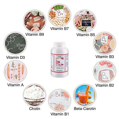 CaniMove multivital (100 Vitamintabletten für Hunde) | B-Komplex, A, C, D3, E und Taurin | Multivitamine für Barf, OPs, Aufbau, Laktation, Sport, Anstrengung, Krankheit | bis zu 1 Jahr Reichweite