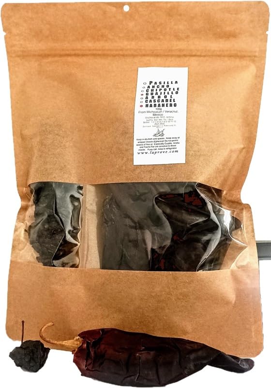Guajillo y Habanero de Chili Secados al Sol, 200 g