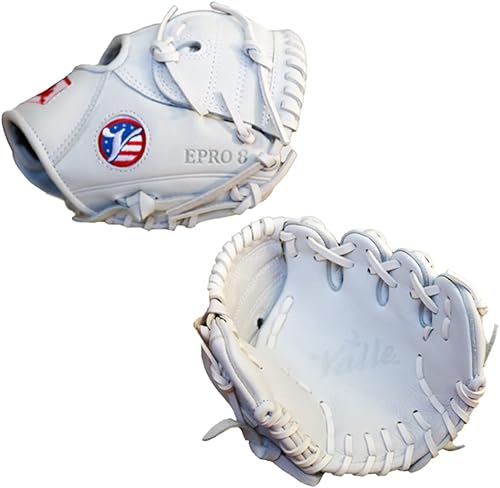 Valle Pro 8 Kip Leather - Guante de entrenamiento de béisbol de 8 pulgadas, tiro a mano derecha y tiro a mano izquierda