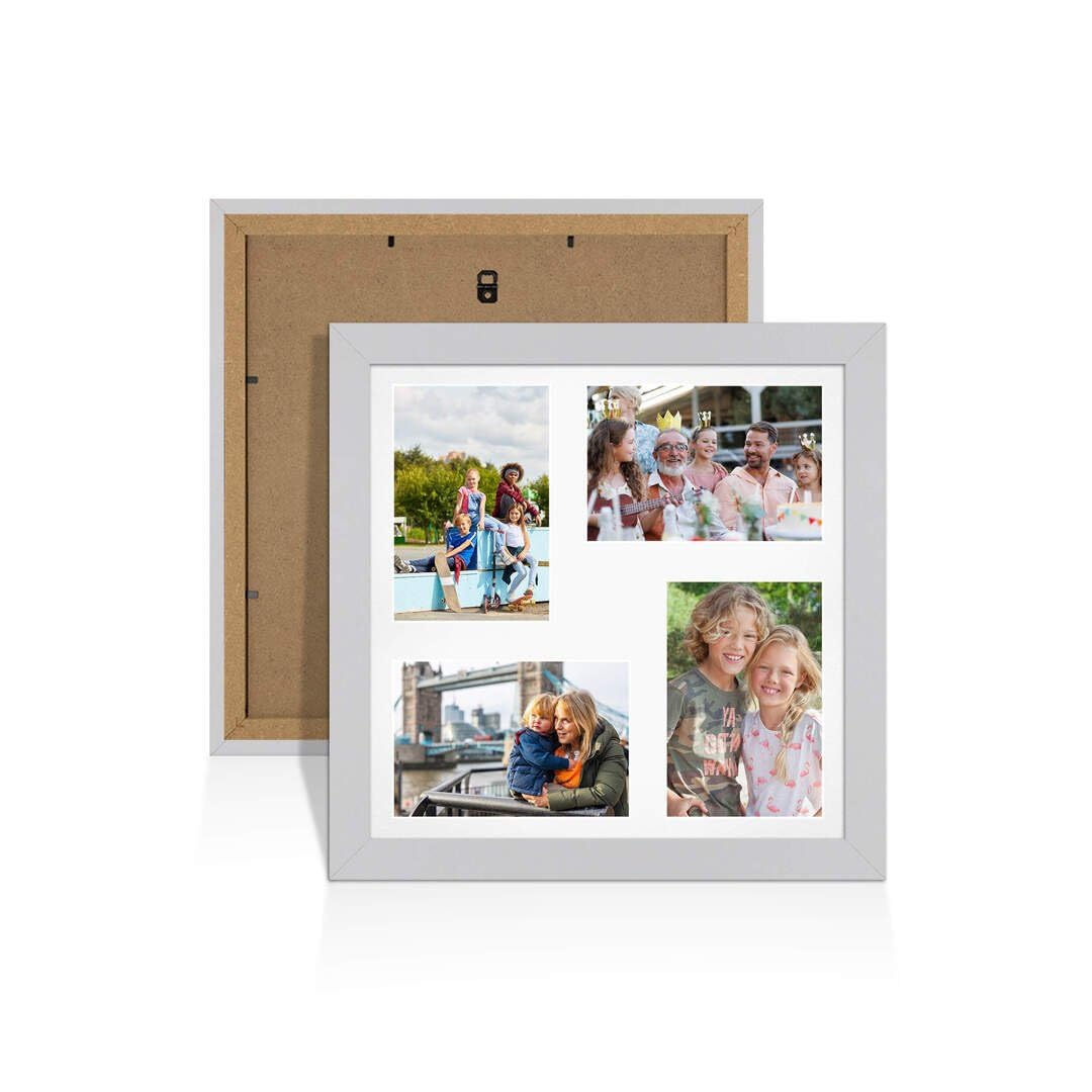 Procut Global 12x12" Modern Light Grey Photo Frame For Multiple Pictures โ image 1