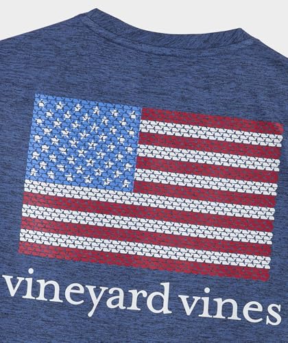 vineyard vines Boys' American Flag Whales Short-Sleeve Harbor Performance Tee3