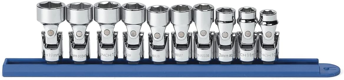GearWrench 10Pc 3/8" Drive 6 Point Metric Flex Socket Set