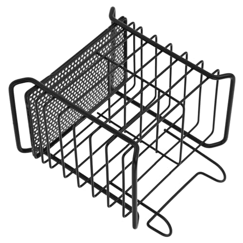 OFFSCH Iron Chopstick Holder Hanging Utensil Drainer Ventilated Cutlery Drying Rack for Kitchen Organization Black Design for Easy Attachment to Racks Cabinets