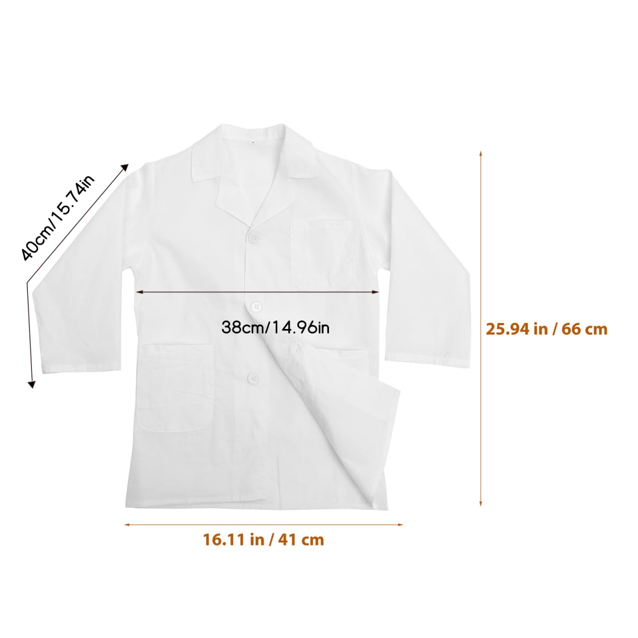 POPETPOP Lot de 10 blouses de laboratoire pour enfant - Blanc
