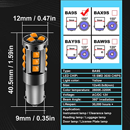 Bulbo LED BA9 BA9S 1200LM CANBUS para auto 2 unidades miniatura 3
