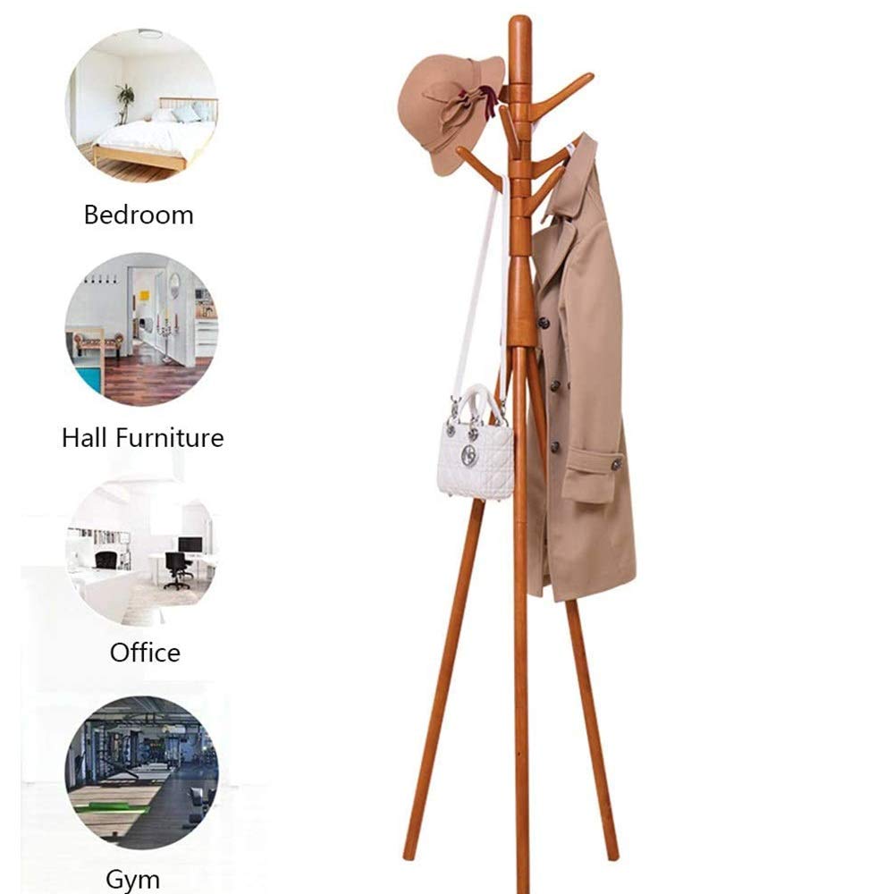 Buy LIANGYMJ High Grade Wooden Coat Stand, Tree Hallway Clothes Rack