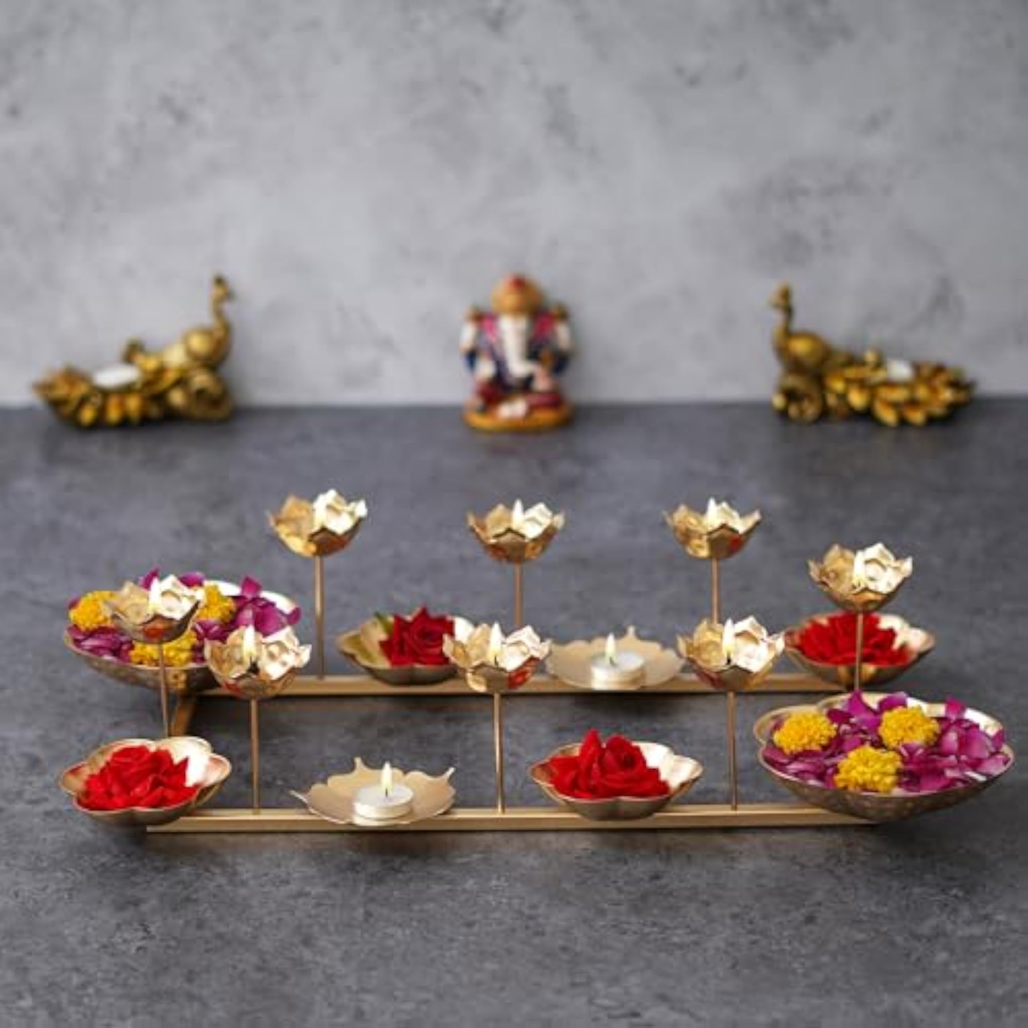 Handcrafted Diya Stand for Diwali Decoration