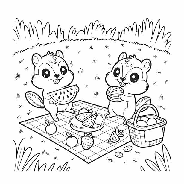 Cute Cozy Coloring: Forest image 2
