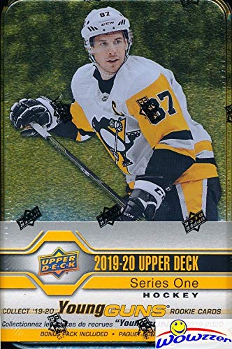 2019/20 Upper Deck Series 1 NHL Hockey EXCLUSIVE Factory Sealed Collectors TIN with Bonus OPC GLOSSY ROOKIE Pack! Includes 2 YOUNG GUN ROOKIES, Portrait & Canvas Insert Cards! Super Hot! WOWZZER!