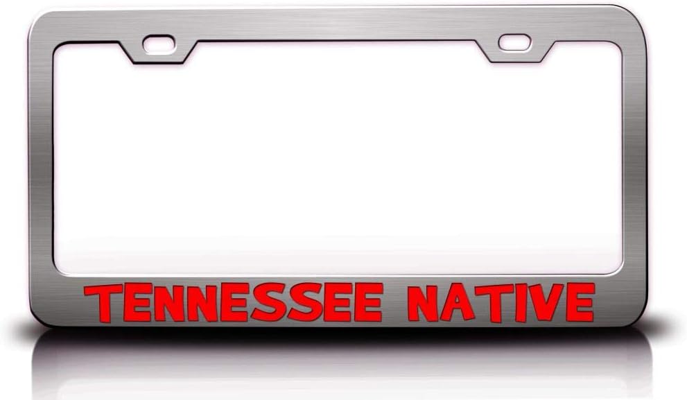 Tennessee Native States Metal Car SUV Truck License Plate Frame Ch x60