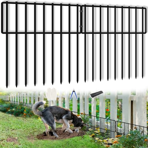32 Panels Animal Barrier Fence, 32ft(L) X 13inch(H) No...