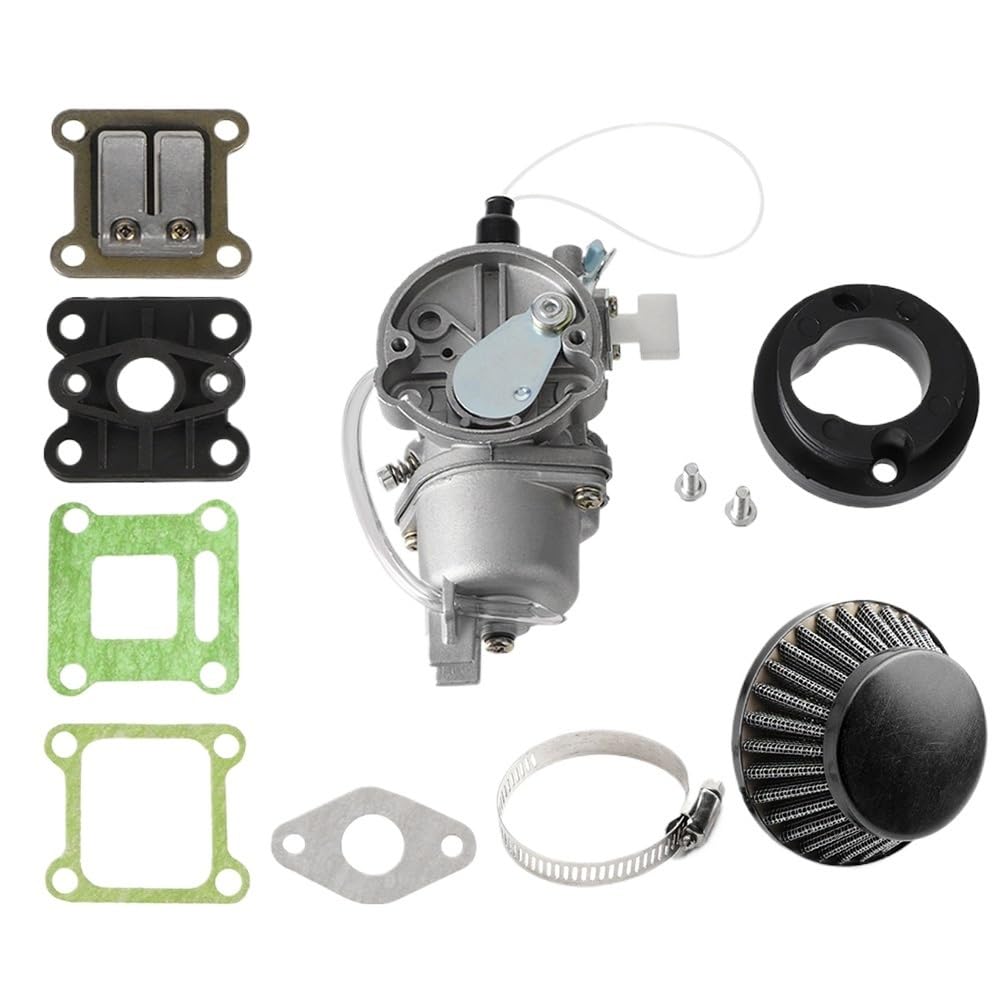 Kit De Carburateur 47cc/49cc Convient pour Mini Motos, Motocross, Quads, Vtt Et Karts, Avec Filtre À Air, Reed CLAPET BOITE POUR