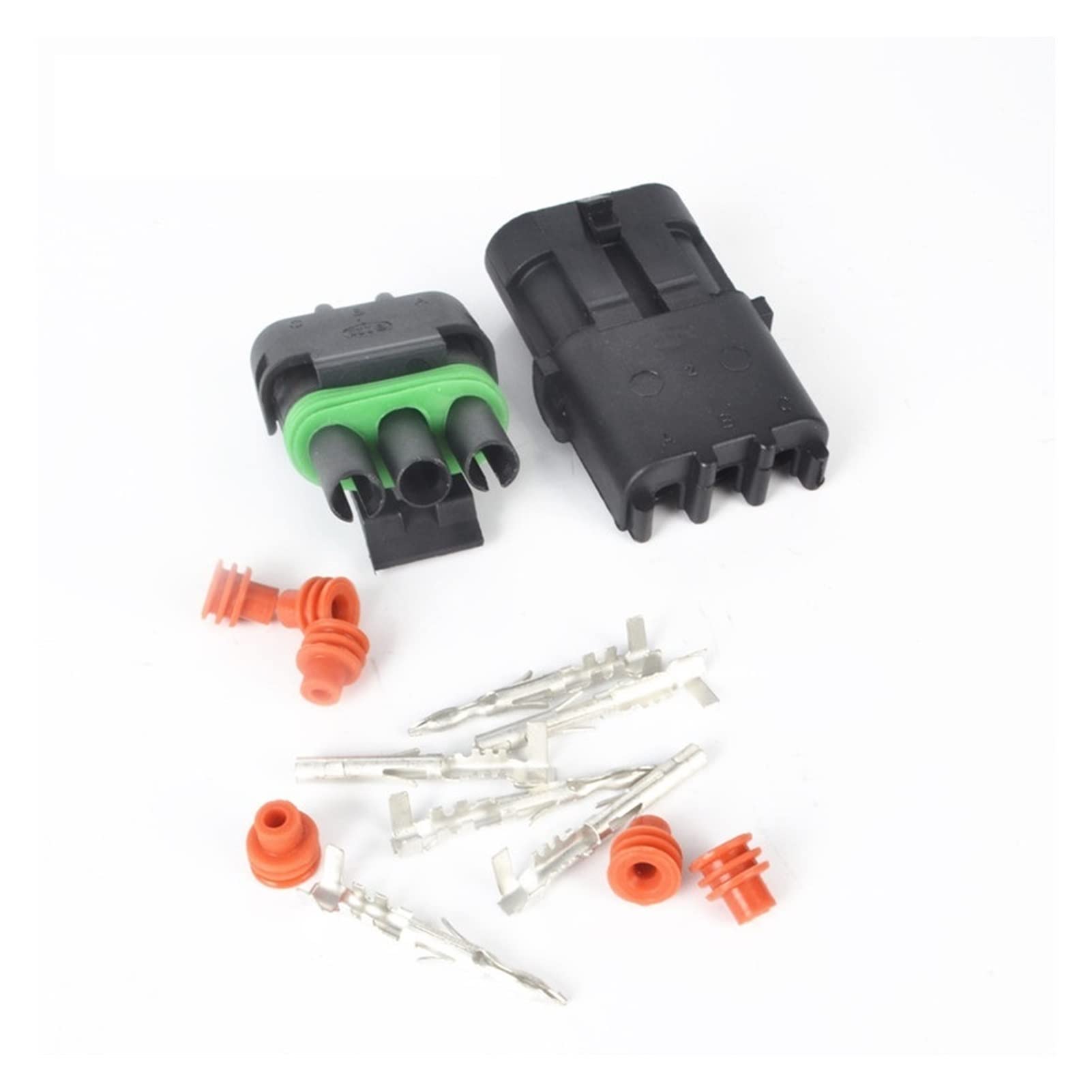 5-20sets 3 broches féminines mâle mâle haltech Carte tps Connecteur de voiture automobile étanche 12015793 12010717 Compatible With GM (Size : 5Sets, Color : 3P)