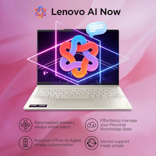 Image of Lenovo Yoga 7 2-in-1 AMD Ryzen AI 7 350 (24GB RAM /1TB SSD /14 (35.5cm) /WUXGA OLED /50 Tops NPU /Copilot+ PC /Windows 11 /Office Home 2024 /Yoga Pen /1Yr ADP /Seashell /1.38Kg), 83JR001EIN Convertible Laptop