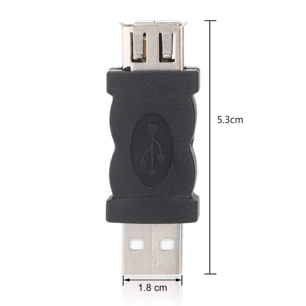 CABLEPELADO Adattatore Firewire IEEE 1394 6 pin, femmina a USB, maschio | Adatto per convertire IEEE 1394 Firewire a 6 pin in porta USB.
