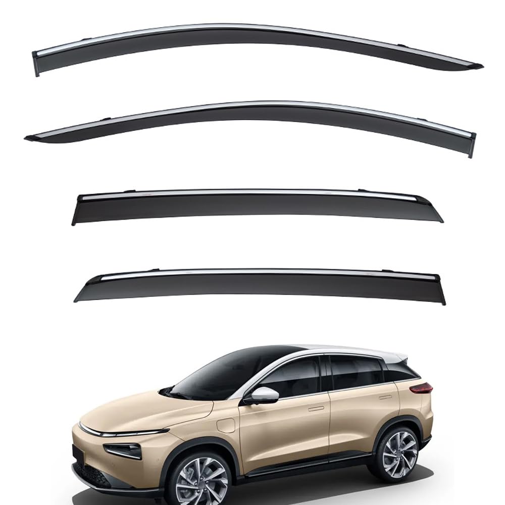 WENINETIES Wind Deflectors Set for XPENG G3 2018-2023, Door Hatchback Door Rain Deflectors Car Wind Deflectors Window Visors In-Channel Car Accessories