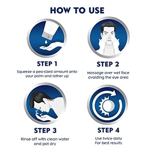 Miniatura 6 de Nivea Lavado facial para hombre con reducción de manchas oscuras (10 veces blanqueador), 3.4 fl oz