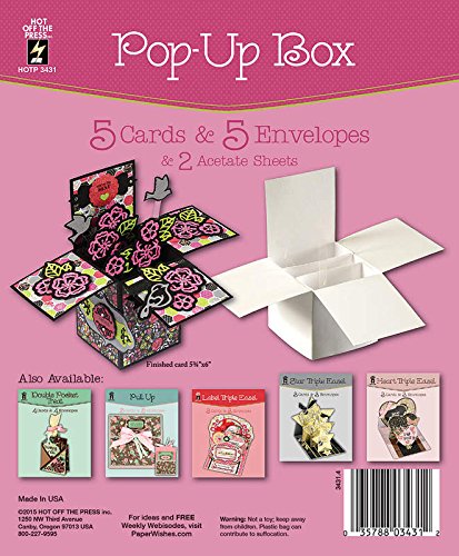 Pop Up Box Cards & Envelopes 5-Sets per Pack HOTP3438