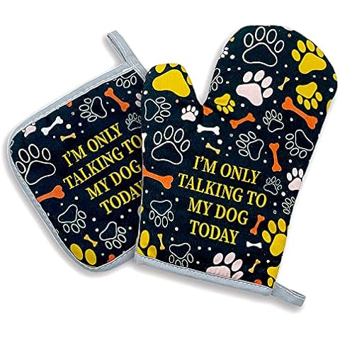 Funny Dog Lover Oven Mitts and Pot Holders Cover