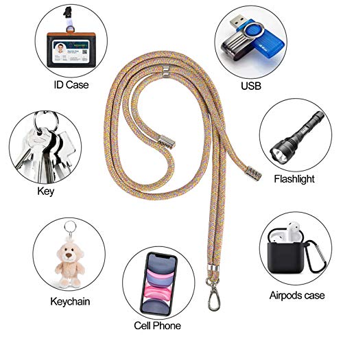 SHANSHUI Phone Lanyard, Cell Phone Charms with Adjustable Neck Strap with Tether Tab for Phones Full Coverage Case(Mix-colors)