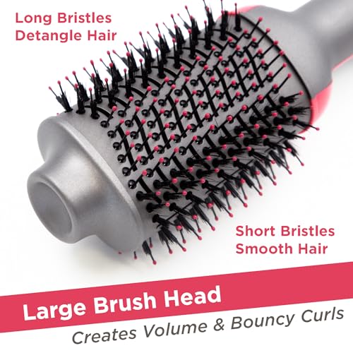 Bauer 38899 Hot Air Blow Dry Brush/Round Hair Dryer Brush for Short, Medium & Long Hair/Ionic Oval Volumiser Styling Tool / 1200W - Image 5
