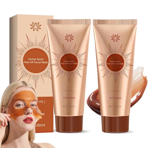 WKPIKI Herbal Spots Peel-Off Facial Mask, Advanced Skin Cream, Spot Removing Face Mask, Deep Nourishment & Pore Tightening, for All Skin (2PCS)